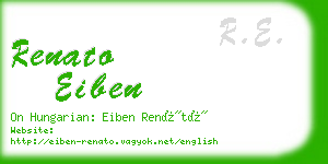 renato eiben business card